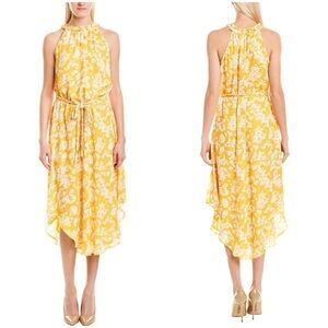 Ramy Brook Jolie Shift Dress Yellow Floral Size Small